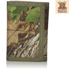 Stylish Men's Trifold Wallet - Durable Nylon with Camo Exterior and ID Window
