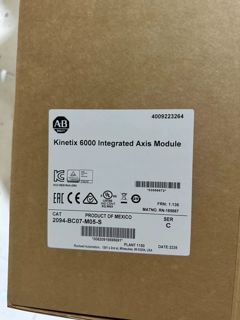 Allen-Bradley Kinetix 6000 Integrated Axis Module 2094-BC07-M05-S US Free Tax