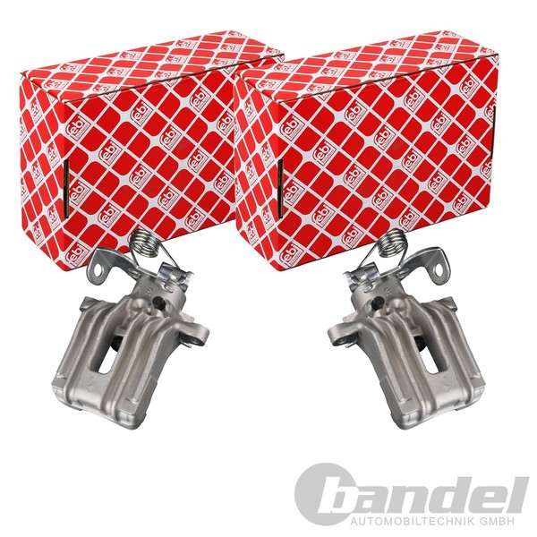 2X Febi Bremssattel Satz Hinten Passend FÜR Audi A4 Seat Exeo Links+Rechts-image