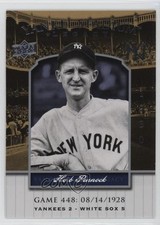 2008 Upper Deck Yankee Stadium Legacy Herb Pennock #YSL448 HOF 0o9