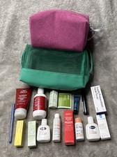 Lot 15 ULTA BEAUTY DELUXE Travel Mini Set Cream Mascara 2 Cosmetic Bags