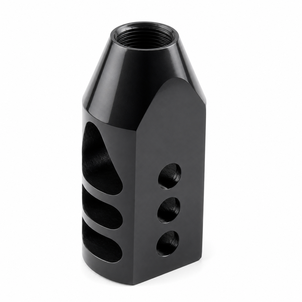 5&frasl;8x24 Thread Tanker Style Muzzle Brake for 308 .308 .338 7.62 +