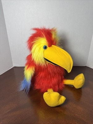 The Puppet Company Large Bird Scarlet Macaw Colorful Hand Puppet 19''