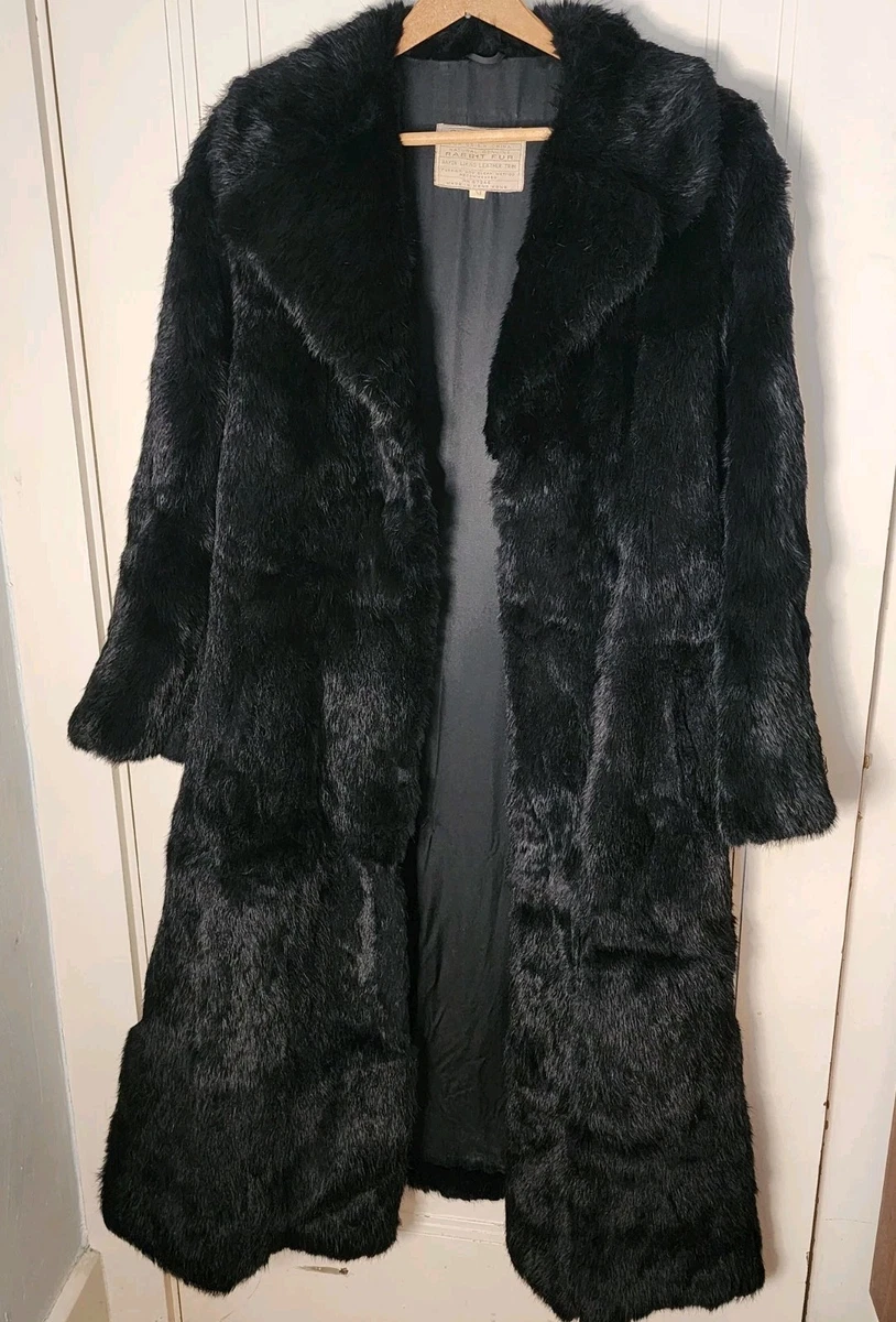 shebang black real Rabbit fur long coat 【公式通販】