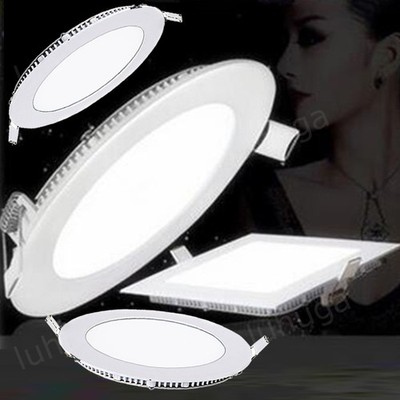 LED Einbauleuchte Panel Einbaustrahler 230V Spots Flach Rund/Eckig Deckenleuchte