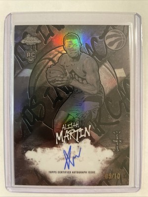 2025-26 Topps Chrome Cactus Jack Alijah Martin Cactus Ink Black 5/10 Rookie Auto