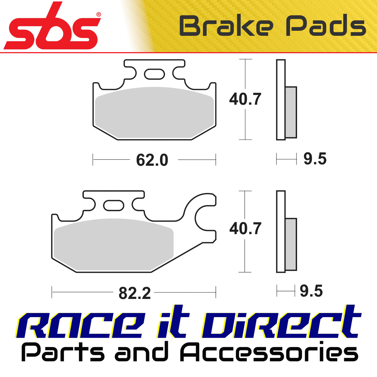 Brake Pads for SUZUKI UH 200 BURGMAN 2007-2012 Rear Scooter SBS - Image 6