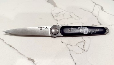 Lone Wolf Knives  Paul Defender LM24670  Aces & Eights   17 of only 200 made.