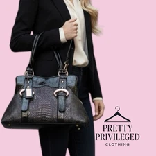 Vivianna Modern 2010 Collection Black Shoulder Bag