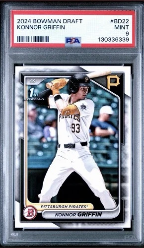 2024 Bowman Draft Konnor Griffin #BD22 PSA 9 Rookie Pittsburgh Pirates