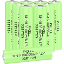 10Pcs Ni-MH AA Rechargeable Batteries 1.2V 1000mAh Battery for Solar Lights US