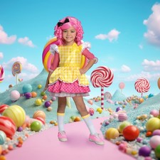 Rubies Lalaloopsy Crumbs Sugar Cookie Girl Child Halloween Costume Small 4-6