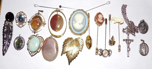 vintage costume jewelry lot from estate