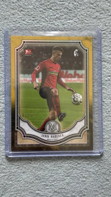 2018-19 Topps Museum Bundesliga Janik Haberer Gold 1/50 SC Freiburg