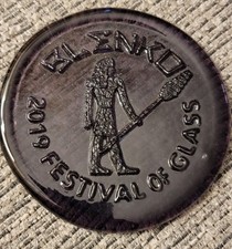 Blenko Glass 2019 Festival of Glass Suncatcher Limited Edition Purple WV