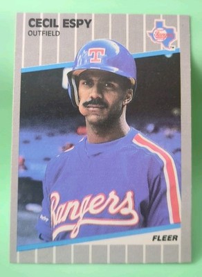 1989 Fleer - Cecil Espy #517 - Texas Rangers 