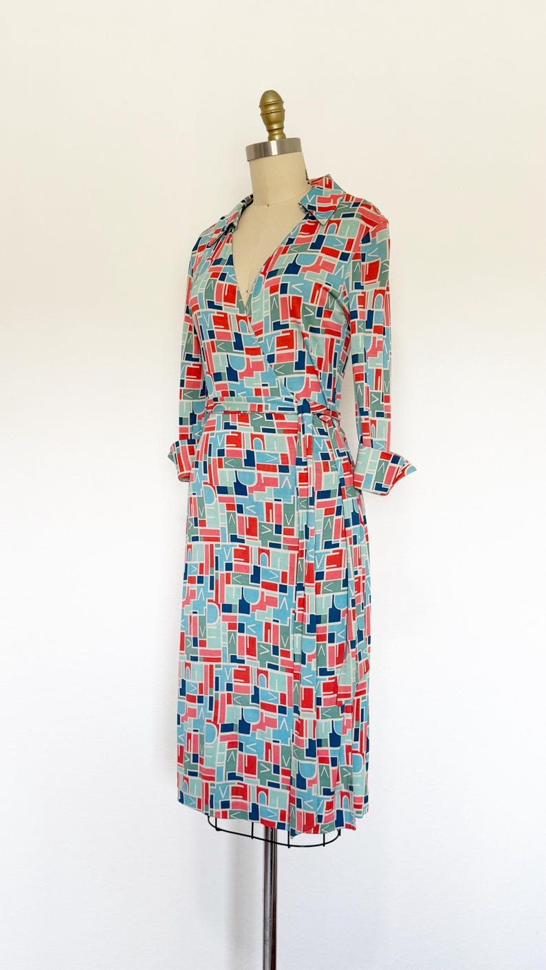 2000s Diane Von Furstenberg Wrap Dress / DVF Dres… - image 8