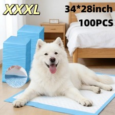 100PCS Puppy Pads Extra Large 28"x34" High Absorbency Pet Dog Potty Training Pad
