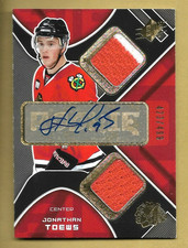 JONATHAN TOEWS 2007-08 UPPER DECK SPX ROOKIE RC JERSEY AUTOGRAPH AUTO #'D /499
