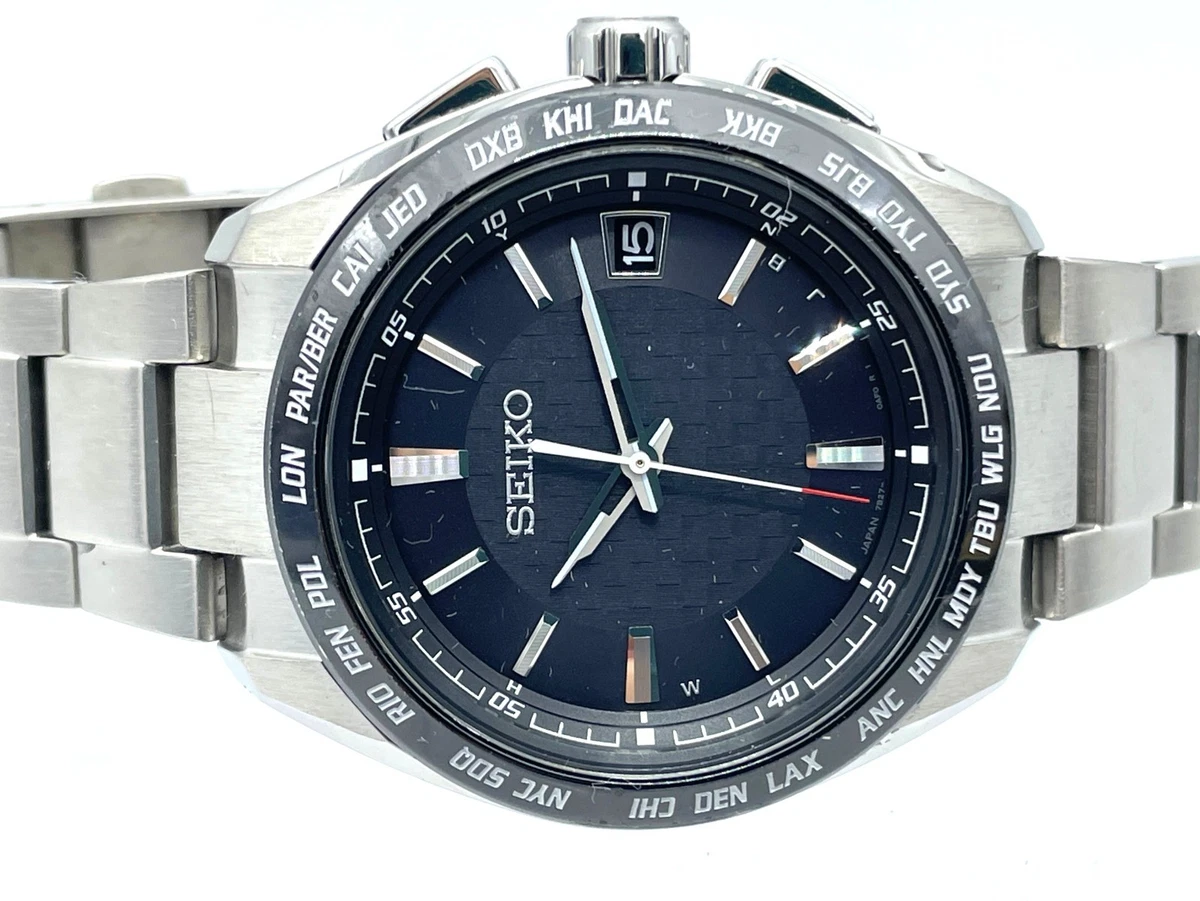 Reloj Solar SEIKO Brightz Radio Control Onda Zafiro Titanio Blanco 7B27-0AC0