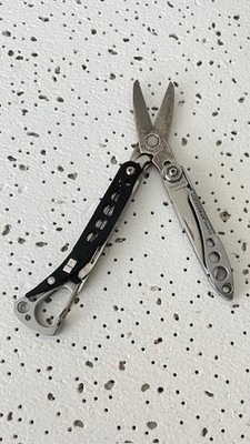 Vintage Leatherman Style CS Black Scissors File Knife Multi Tool - - - - -