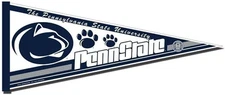 Penn State University Nittany Lions Soft Felt Pennant, Primary Design, 12x30...