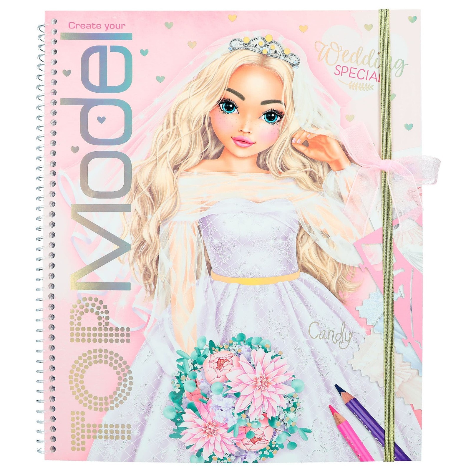 TOPModel Create Your Wedding Special Colouring Book for Ages 6 and Up