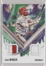 2021 Panini Diamond Kings DK Materials Holo Gold 50/50 Jesse Winker #DKM-JW 1p5
