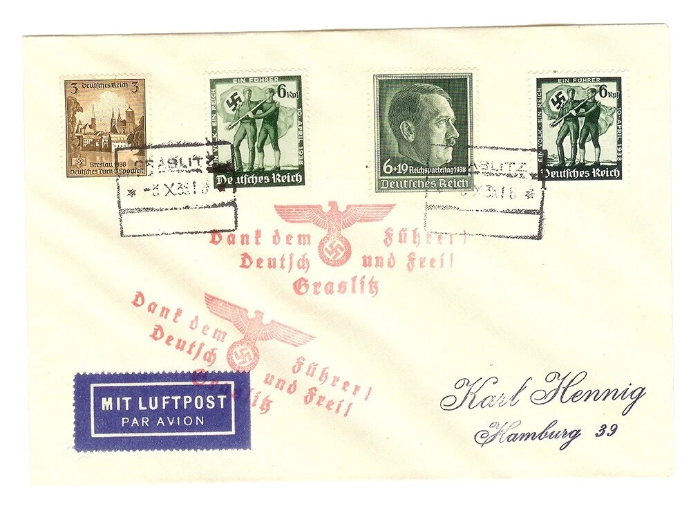 Segunda Guerra Mundial usado checo y Sellos de Checoslovaquia