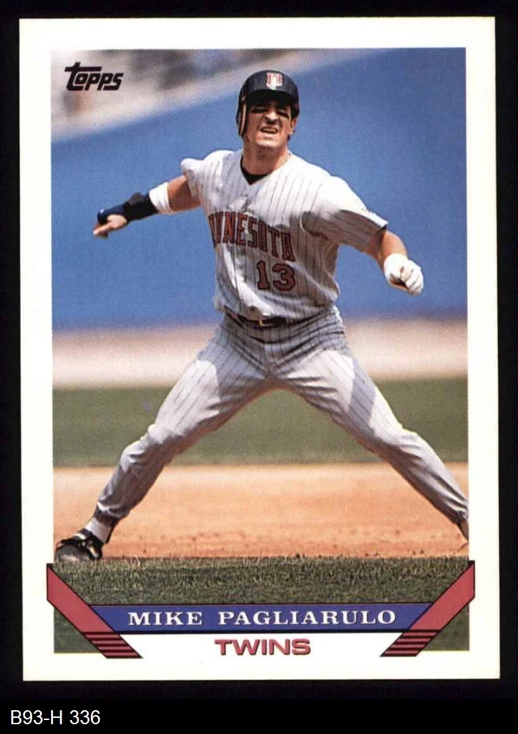 1993 Topps #336 Mike Pagliarulo Twins 8 - NM/MT