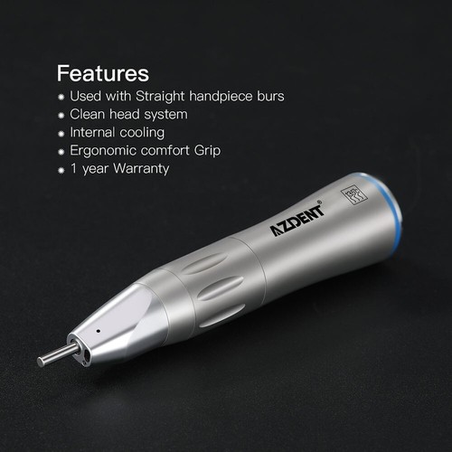 Dental 1:1 Optic Fiber Straight Nose Surgical Low Speed LED Internal Handpiece - Picture 5 of 12