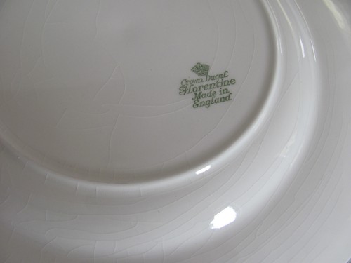 Crown Ducal Florentine -Off-White/Cream -10 3/8" Dinner Plates -Set of 3-Imperf - Picture 13 of 13