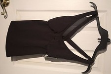 TYR TSTX7A Women's Solid Halter Twist Tankini NWT new size 6 black