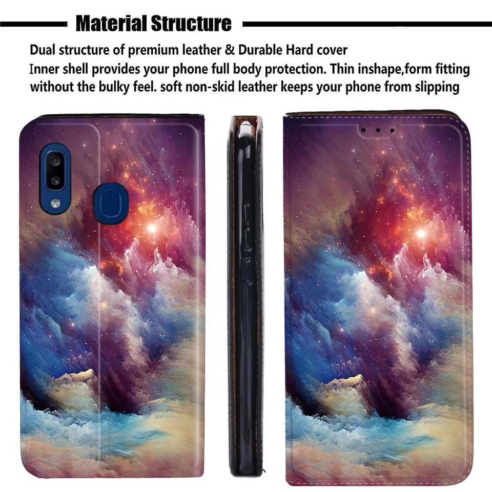 For Samsung Galaxy A06/A16/A35/A55/S25 - PU Leather Stand Phone Stand Cover Case - Image 2 of 4