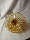 Vintage 1960’s Goblet Glass Amber with Red Polka Dots — photo 4