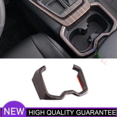 Central Console Water Cup Panel Cover For Toyota RAV4 2019-2022 Matte Wood Grain