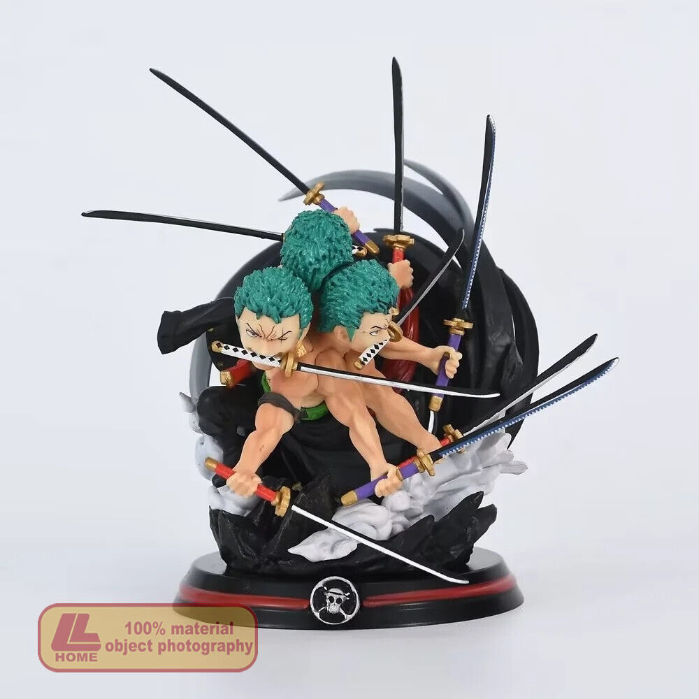 Gk One Piece Action Figure Roronoa Zoro Três Dragão Grande Tornado Alta  Qualidade Anime Collectible Brinquedos