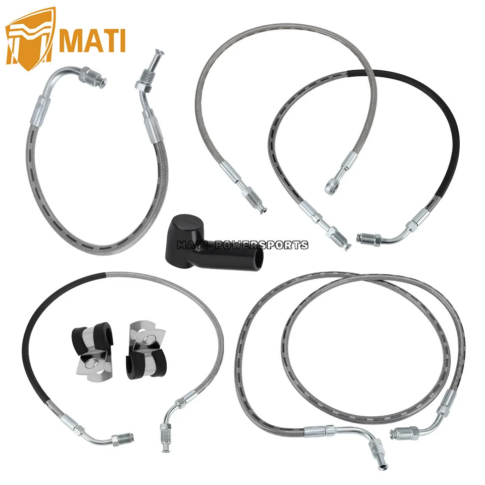 Kit de todas las líneas de freno MATI para Polaris Diesel 455 Sportsman Worker Xplorer 500 335 Foto 4 de 4