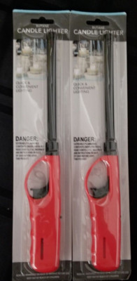 2 BBQ Grill Multi-Purpose Long Stem Lighters  Fire Place Candles Lighter