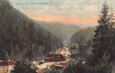 A117 Germany 1907 Gruss aus Friedrichroda Forest vintage postcard