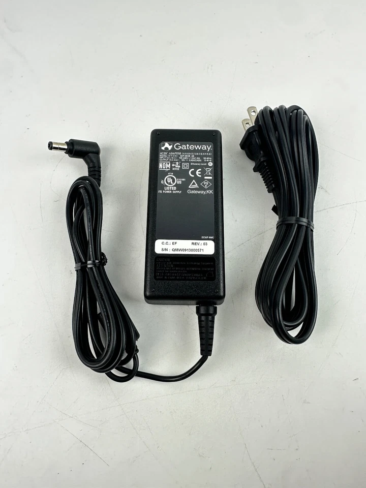 Gateway ADP-65HB AB 19V 3.42A 65W Laptop AC Power Adapter Charger - Image 2 of 4