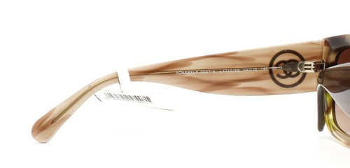 Chanel Sunglasses ch5507A 1743/S5 Crystal Brown Green Mix Gold CC Logo (No Case) - Picture 9 of 10