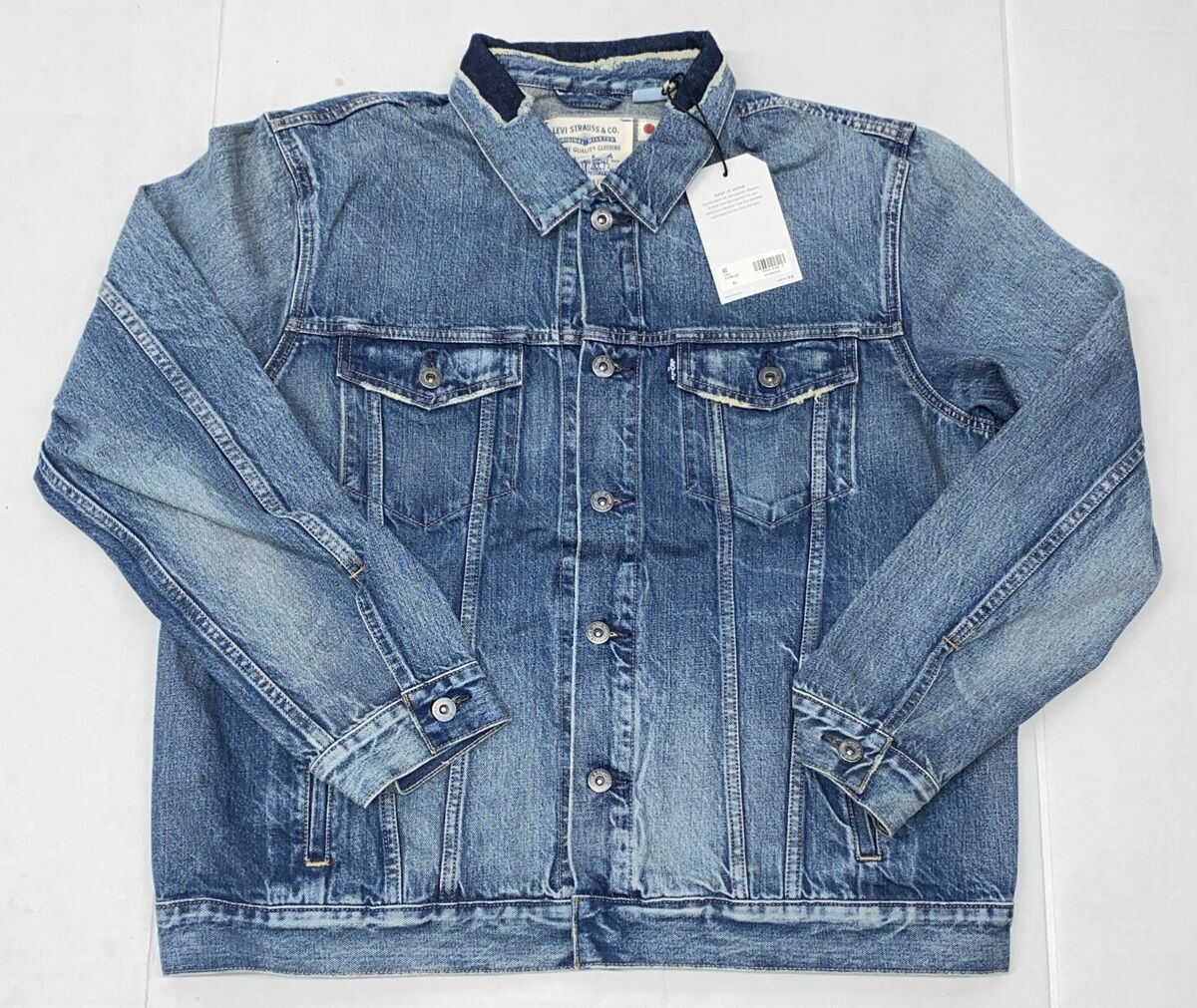 RARE LEVI'S MADE & CRAFTED JAPANESE DENIM TRUCKER JACKET NEW RARE LEVI'S MADE & CRAFTED JAPANESE DENIM TRUCKER JACKET NEW