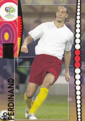 PANINI FIFA 2006 Germany World Cup Soccer Card No89 Rio Ferdinand