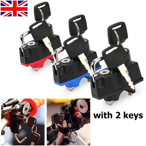 Motorcycle Helmet Lock Handlebar 22mm Anti-theft Security Lock F/ SUZUKI DR-Z/DR