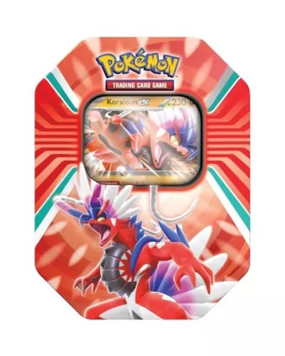 Pokemon TCG Paldea Legends Tin Koraidon - 2022 - New Sealed Tin / 4 Packs