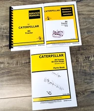 Service Parts Operators Manual Set For Caterpillar D4 Crawler Tractor SN 7U1-UP