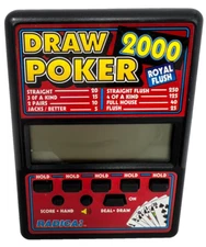 Vintage 1994 Rare Radica Draw Poker 2000 Pocket Game Model 510