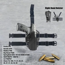 IPSC Dropleg BRG9 Holster Fit BRG9 Elite Tisas Zigana PX-9 Beretta APX Glock 17