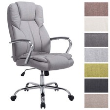 Bürostuhl Big Xanthos Stoffbezug XXL Chefsessel Höhenverstellbarer Drehstuhl